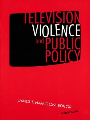 cover image of Television Violence and Public Policy